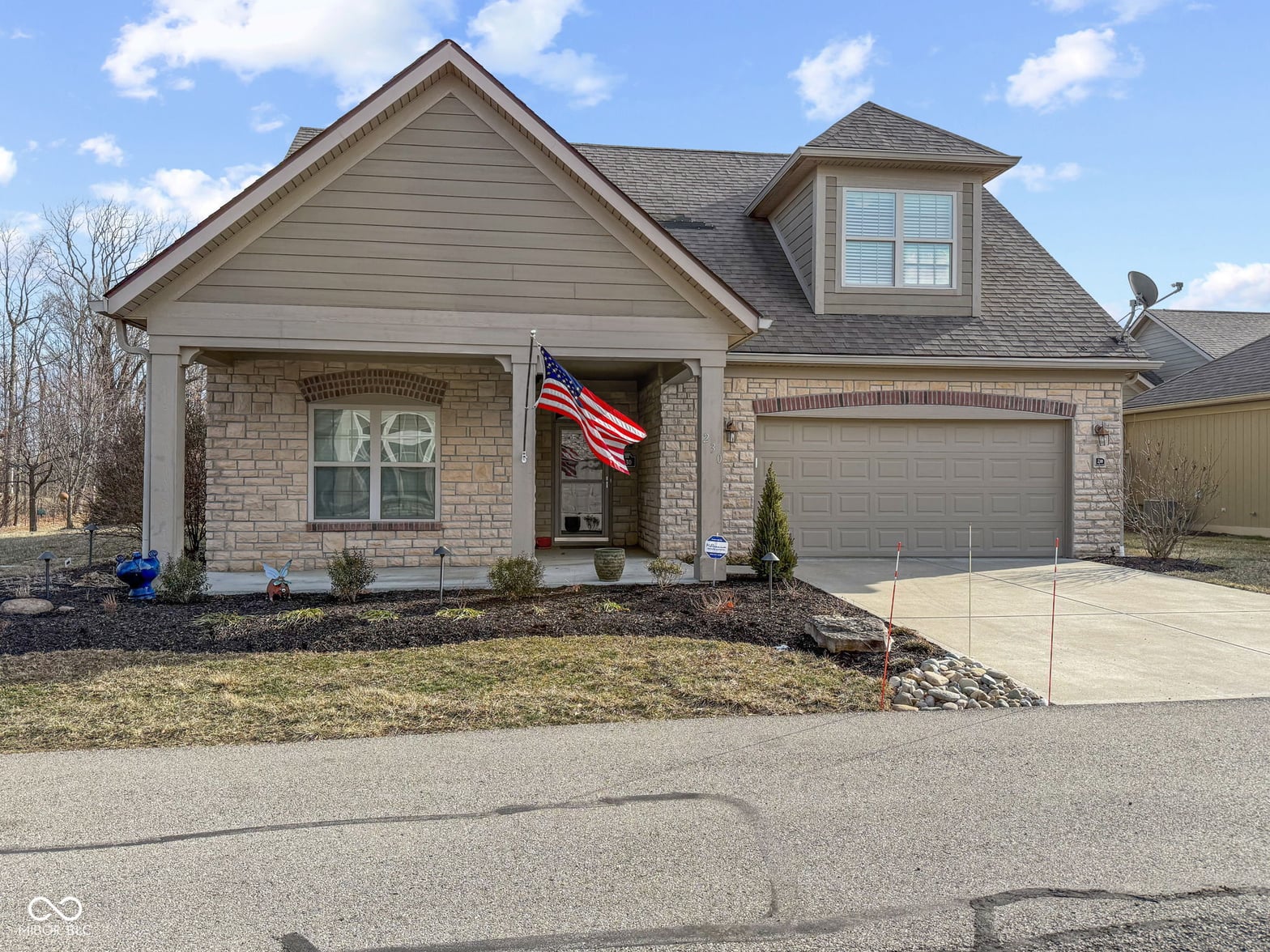 Front exterior at 230 Maple View Drive, Westfield, IN