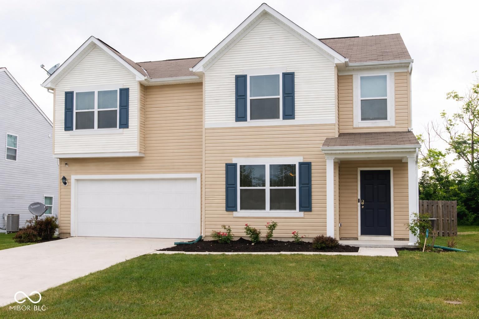 Front exterior at 5833 High Grass Lane, Indianapolis, IN