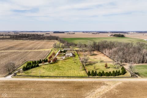 Aerial view at 5158 N 1000 W, Thorntown, IN