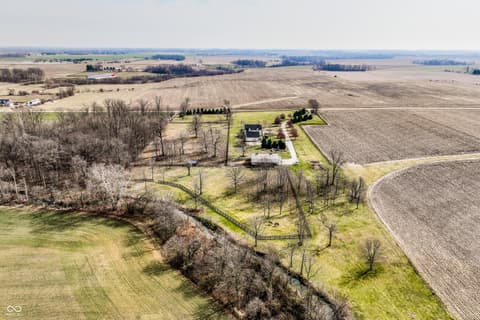 Aerial view at 5158 N 1000 W, Thorntown, IN