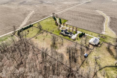 Aerial view at 5158 N 1000 W, Thorntown, IN