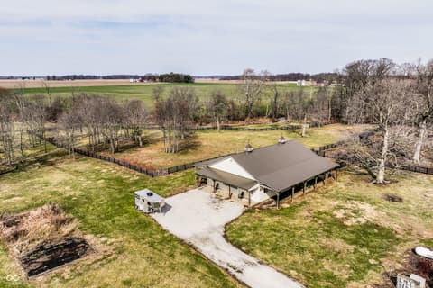 Aerial view at 5158 N 1000 W, Thorntown, IN