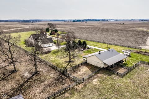 Aerial view at 5158 N 1000 W, Thorntown, IN
