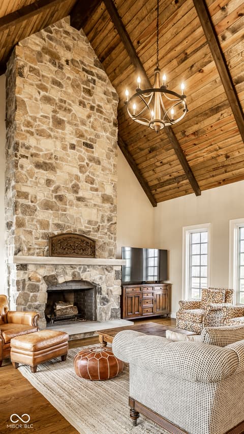 Living room at 5158 N 1000 W, Thorntown, IN