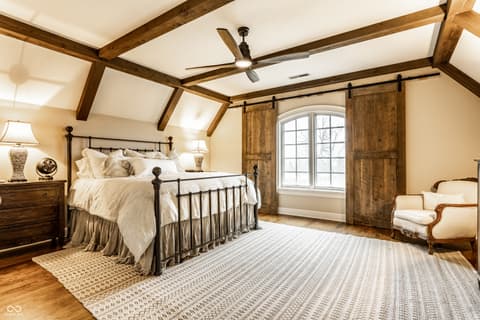 Primary bedroom at 5158 N 1000 W, Thorntown, IN