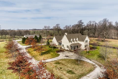 Aerial view at 5158 N 1000 W, Thorntown, IN