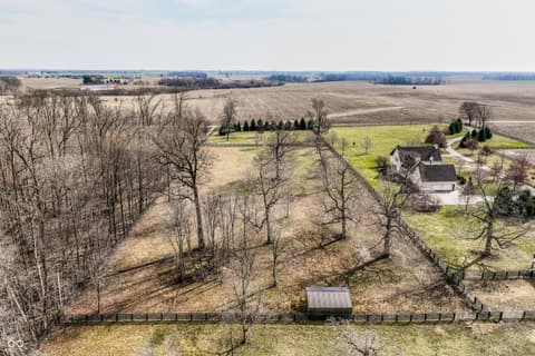 Aerial view at 5158 N 1000 W, Thorntown, IN