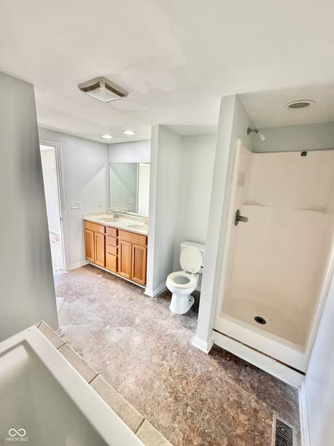 Bathroom at 52 Fountain Lake Drive, Greenfield, IN