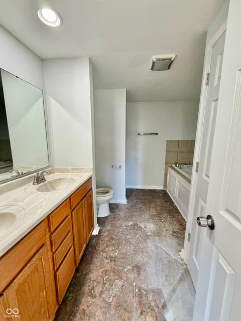Bathroom at 52 Fountain Lake Drive, Greenfield, IN