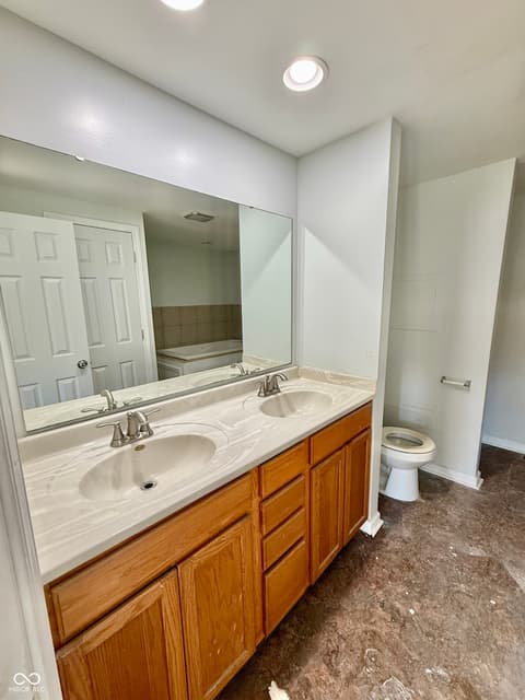 Bathroom at 52 Fountain Lake Drive, Greenfield, IN