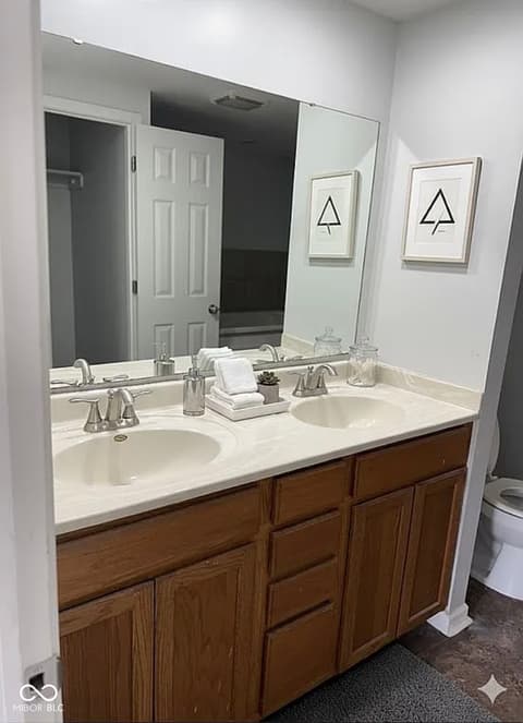 Bathroom at 52 Fountain Lake Drive, Greenfield, IN