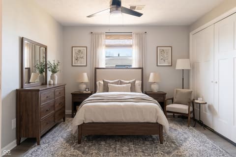 Bedroom at 1301 W Roache Street, Indianapolis, IN