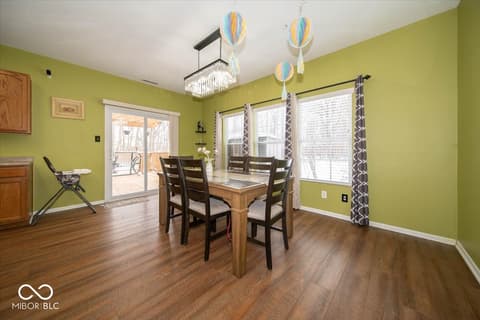 Dining room at 2940 Treehouse Pass, Greenwood, IN