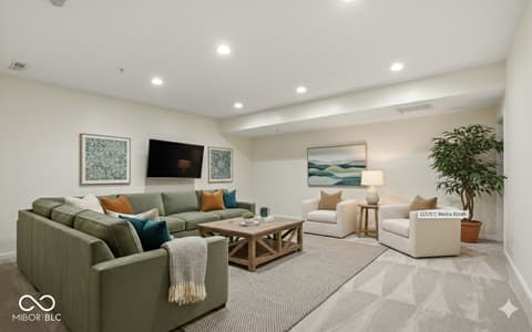 Living room at 2230 N Pennsylvania Street, Indianapolis, IN
