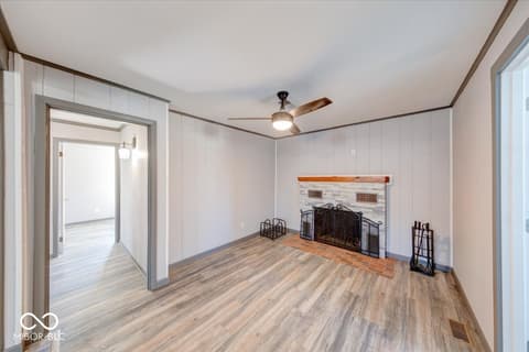 Living room at 1630 E Elbert Street, Indianapolis, IN