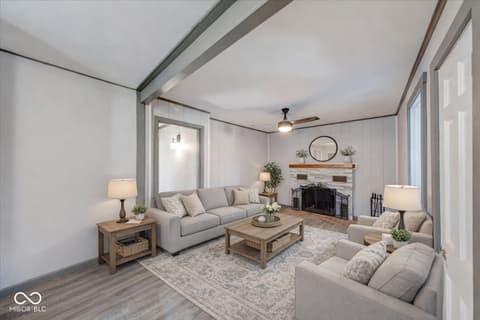 Living room at 1630 E Elbert Street, Indianapolis, IN