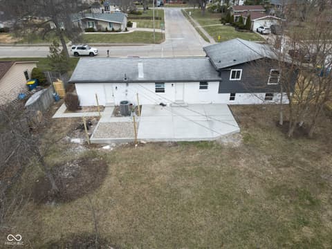 Aerial view at 441 Ash Drive, Carmel, IN