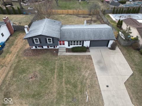 Aerial view at 441 Ash Drive, Carmel, IN
