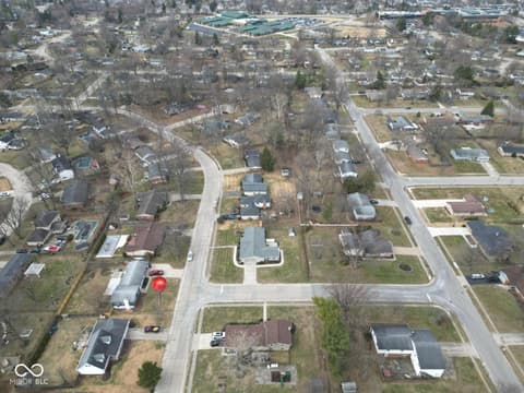 Aerial view at 441 Ash Drive, Carmel, IN