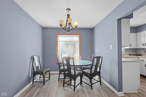 Dining room at 5429 Gambel Road, Indianapolis, IN