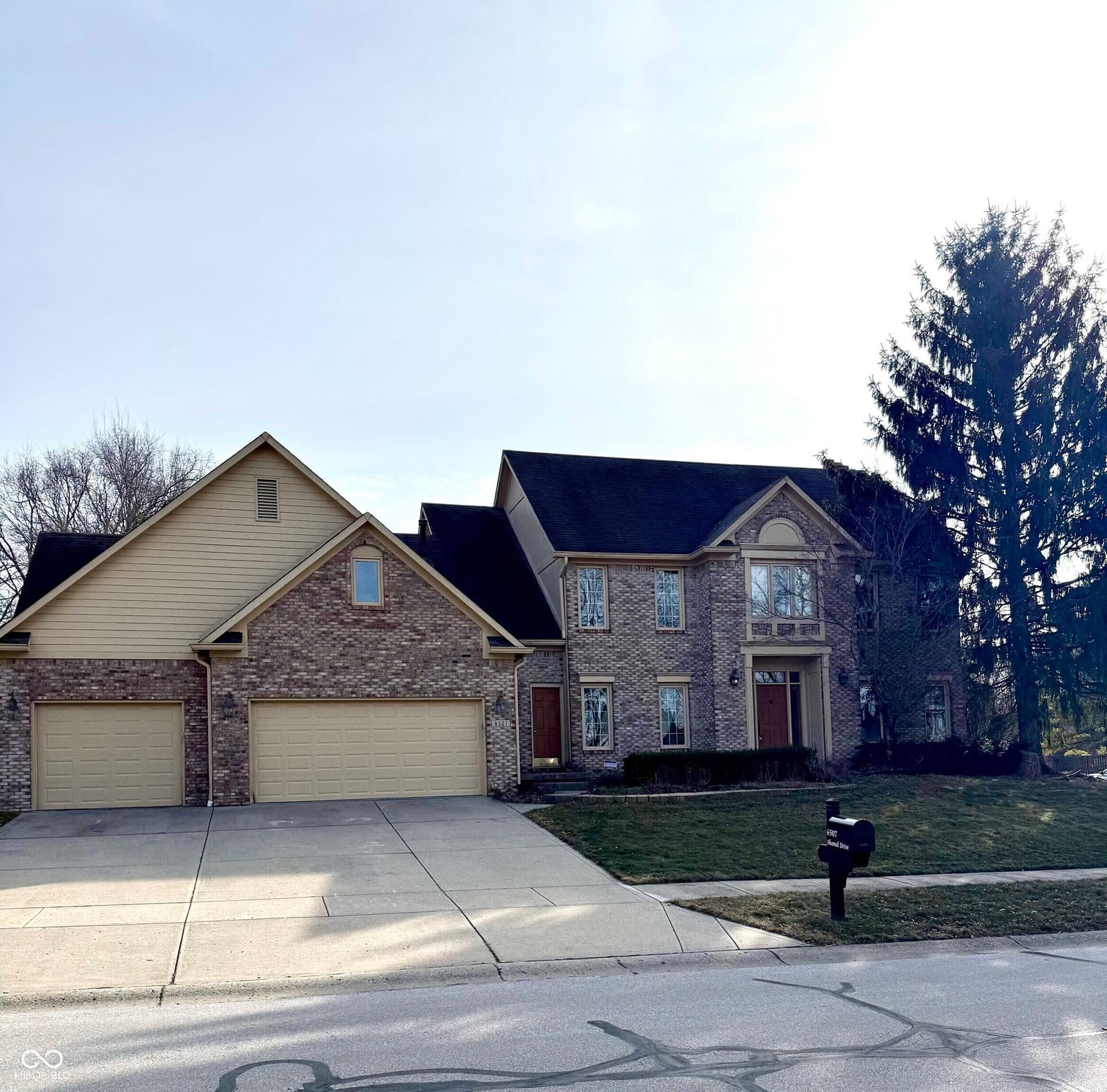 Front exterior at 6507 Shamel Drive, Indianapolis, IN