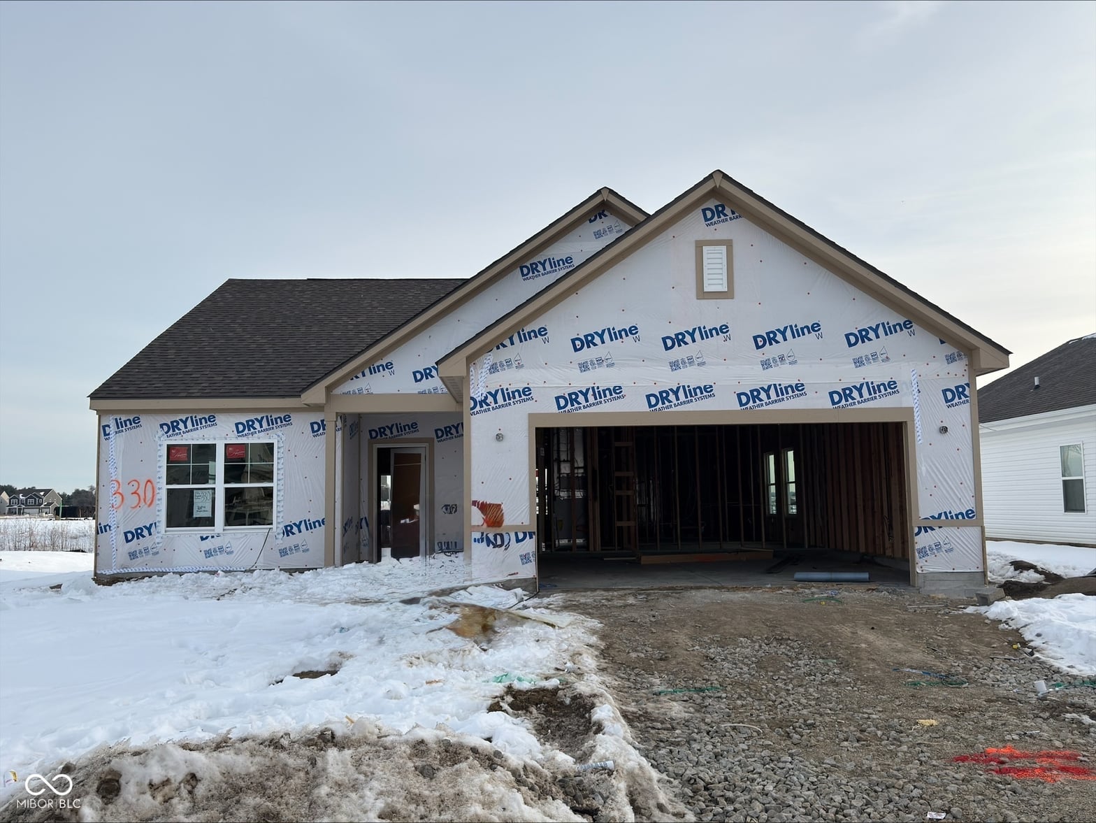 Front exterior at 1177 Pegasus Drive, Franklin, IN