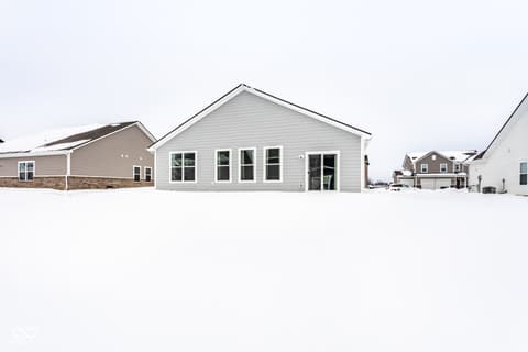 Backyard at 1339 LITTLE RODEO Place, Greenwood, IN