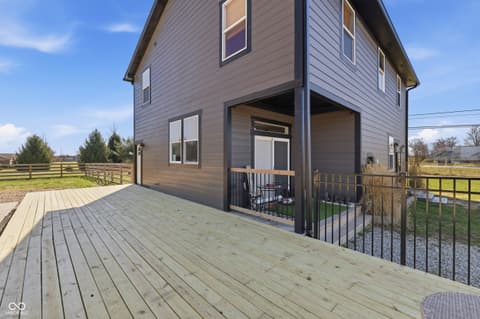 Outdoor living area at 6564 N Michigan Road, Fairland, IN