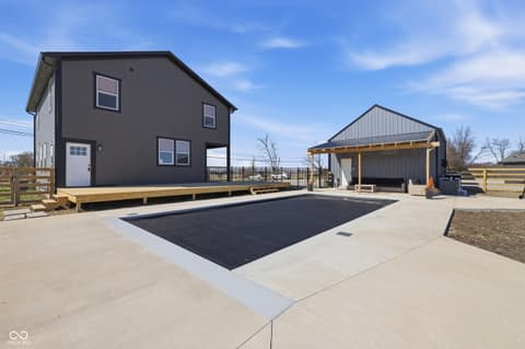 Backyard at 6564 N Michigan Road, Fairland, IN
