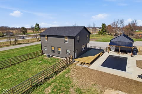 Backyard at 6564 N Michigan Road, Fairland, IN