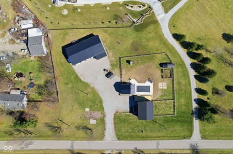 Aerial view at 6564 N Michigan Road, Fairland, IN