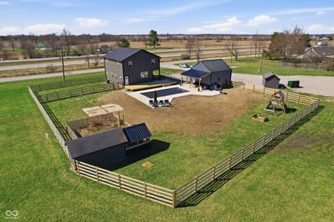 Aerial view at 6564 N Michigan Road, Fairland, IN