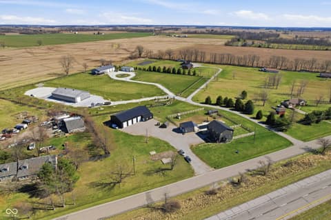 Aerial view at 6564 N Michigan Road, Fairland, IN