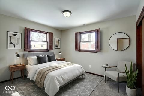 Bedroom at 5405 Emerson Way, Anderson, IN
