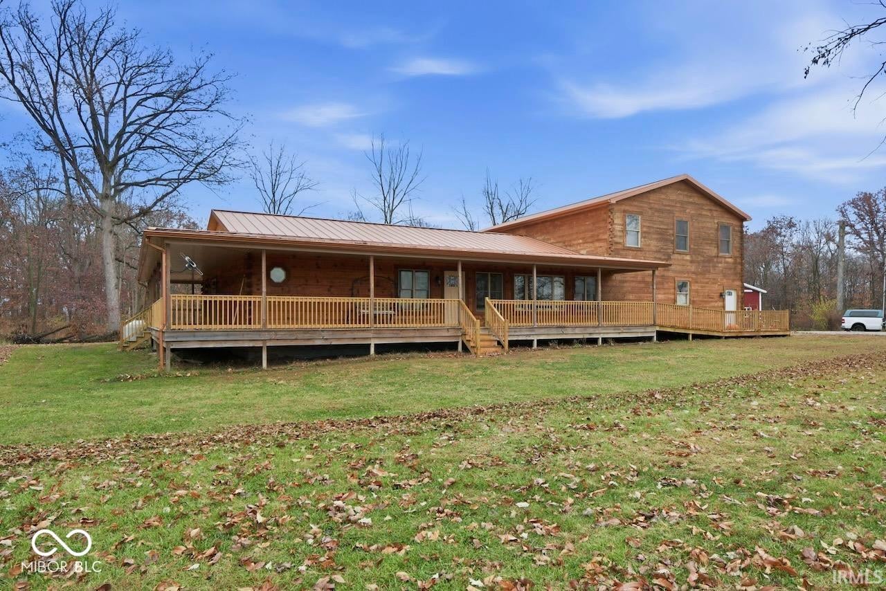 Front exterior at 7020 E County Road 581 N, Albany, IN