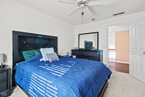 Primary bedroom at 11704 Gray Eagle Drive, Fishers, IN