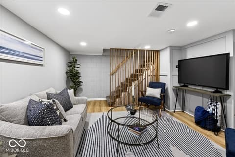 Living room at 1050 E 106th Street E, Carmel, IN