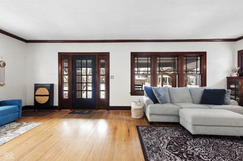Living room at 410 Euclid Avenue, Greenwood, IN