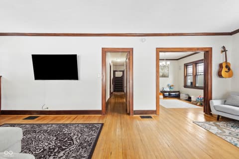 Living room at 410 Euclid Avenue, Greenwood, IN