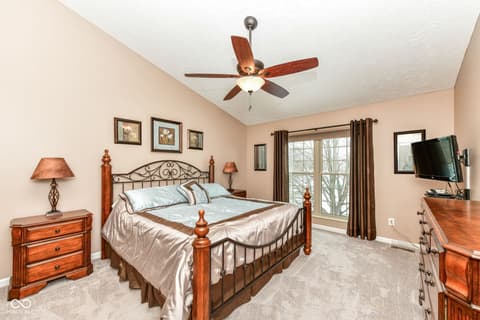 Primary bedroom at 13190 Knollwood Place, Fishers, IN