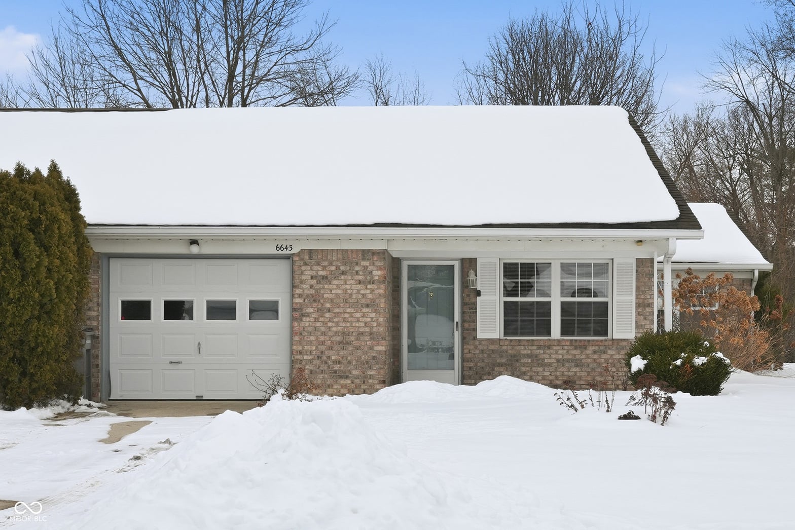 Front exterior at 6643 S New Jersey Street, Indianapolis, IN