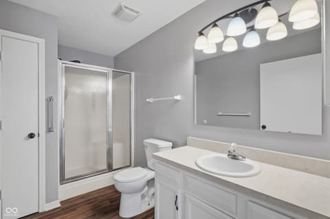 Bathroom at 6643 S New Jersey Street, Indianapolis, IN