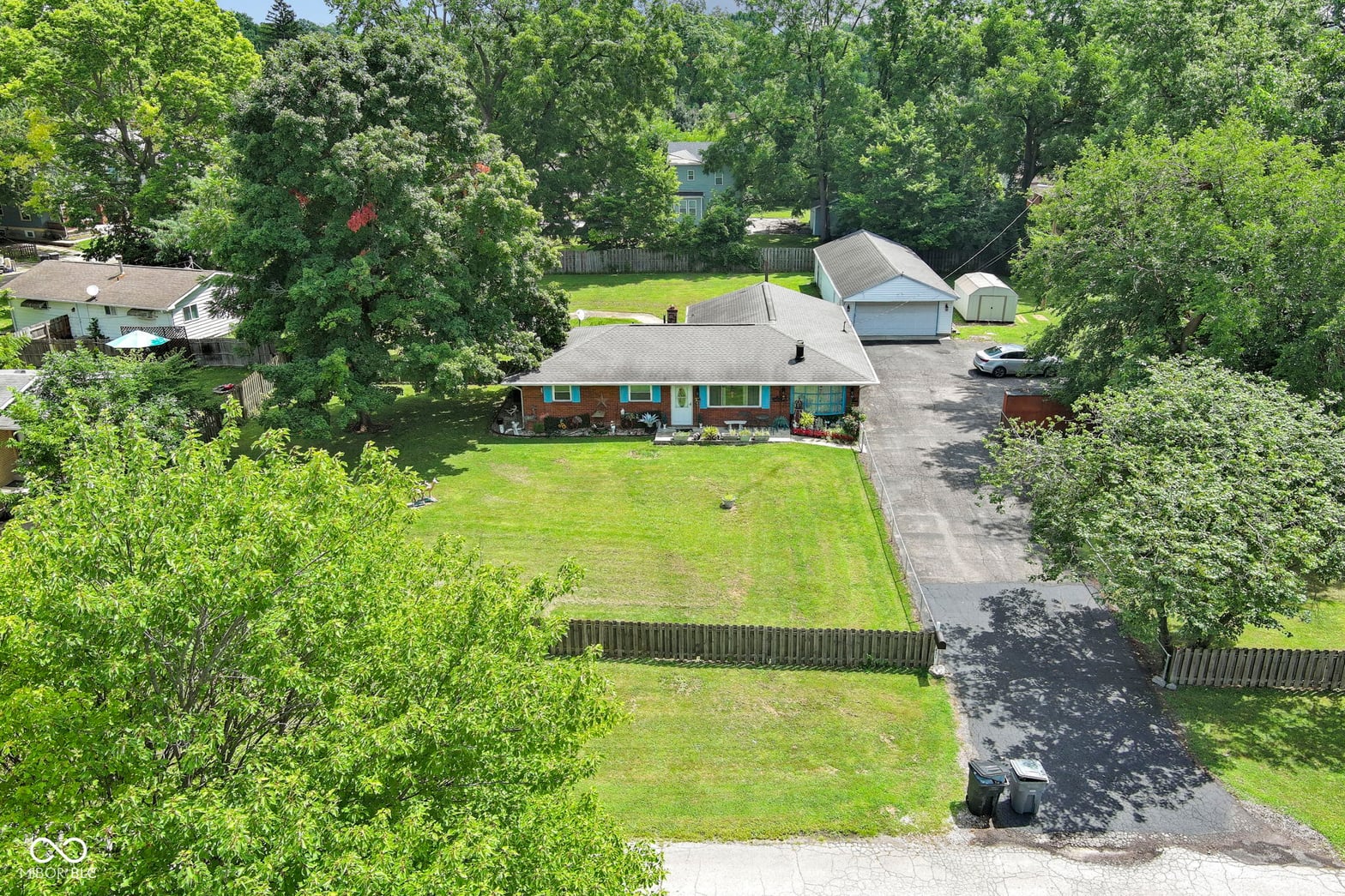 Aerial view at 431 Melvenia Street, Indianapolis, IN