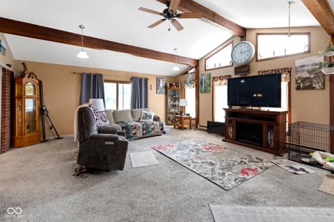 Living room at 431 Melvenia Street, Indianapolis, IN