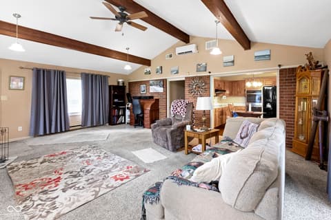 Living room at 431 Melvenia Street, Indianapolis, IN