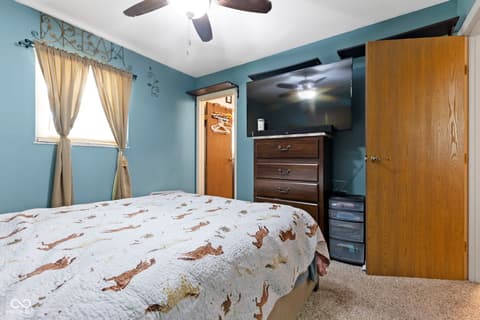 Bedroom at 431 Melvenia Street, Indianapolis, IN