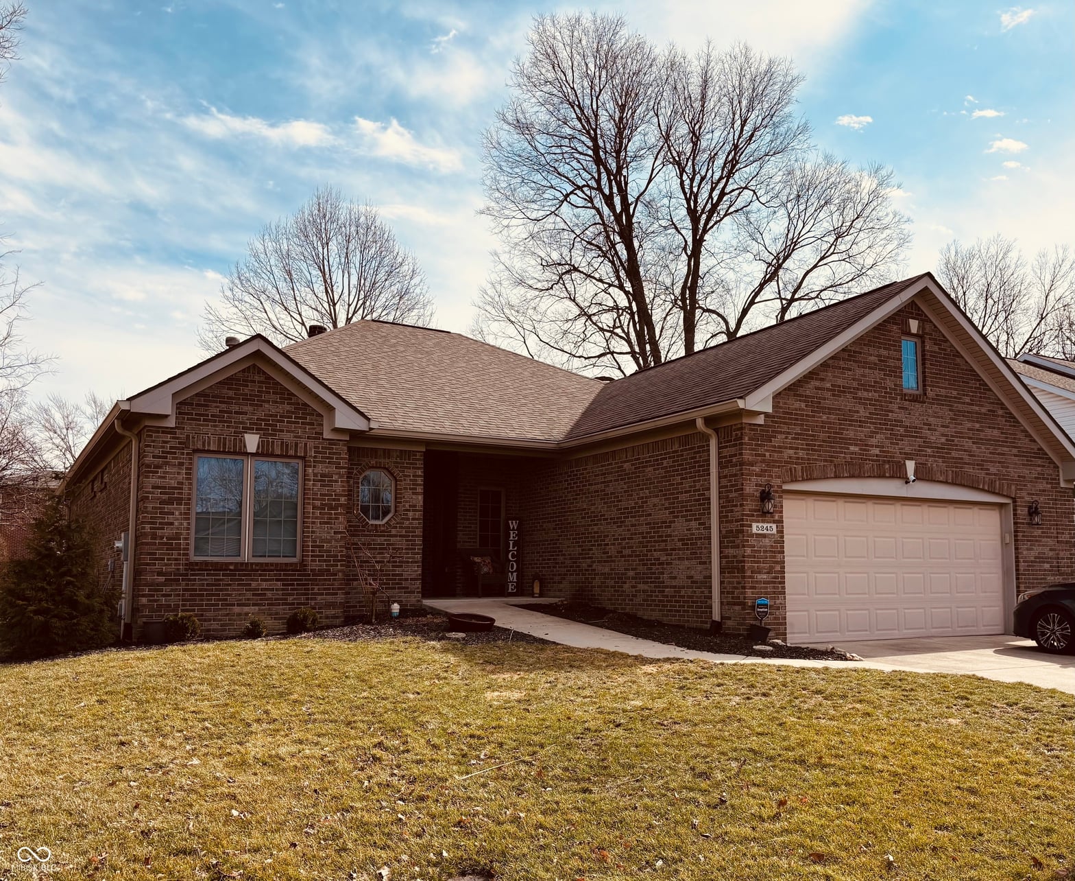 Front exterior at 5245 Rosebrock Lane, Indianapolis, IN