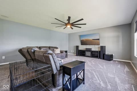 Living room at 5110 Aspen Lane, Plainfield, IN