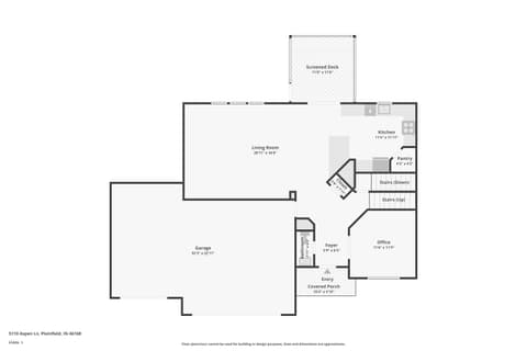 Floor Plan — 5110 Aspen Lane, Plainfield, IN