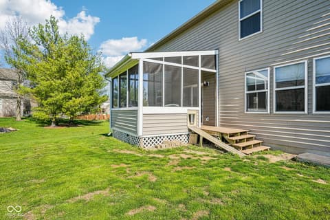 Backyard at 5110 Aspen Lane, Plainfield, IN